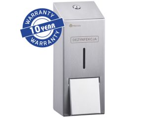 MERIDA STELLA spray hand sanitizer dispenser for disposable refills 1000 ml, matt steel